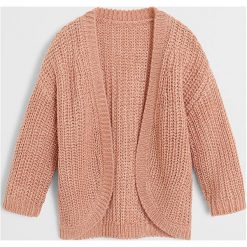 Mango Kids - Sweter dziecięcy Cris 80-104 cm. Różowe swetry dziewczęce z dzianiny, długie. W wyprzedaży za 49,90 zł.