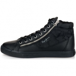 Pepe Jeans Tenisówki Męskie Marton Boot 45 Czarny. Czarne tenisówki męskie Pepe Jeans, z jeansu. Za 366,00 zł.