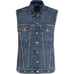 Kamizelka Guess W93N59 D3OJ0. Niebieskie kamizelki damskie Guess, xs, z aplikacjami, z elastanu, bez kaptura. W wyprzedaży za 369,00 zł.