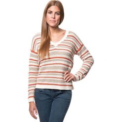 Sweter w kolorze beżowo-pomarańczowym. Pomarańczowe bez kategorii Benetton, xs, z dzianiny. W wyprzedaży za 107,95 zł.