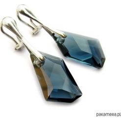 Biżuteria i zegarki: Asymetryczne klipsy kryształ Swarovski Montana