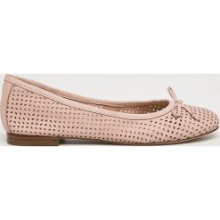Caprice - Baleriny. Czerwone baleriny damskie marki Caprice, z materiału. Za 239,90 zł.