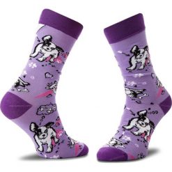 Skarpety Wysokie Unisex CUP OF SOX - Piękna Bestia E Fioletowy Kolorowy. Fioletowe skarpetki damskie marki Cup of sox, bez wzorów, z elastanu. Za 24,00 zł.