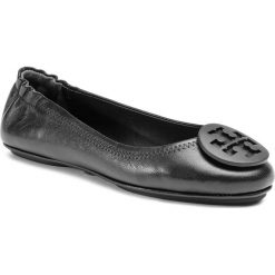 Baleriny TORY BURCH - Minnie Travel Ballet With Logo 49350 Perfect Black 006. Czarne baleriny damskie Tory Burch, bez wzorów, ze skóry, klasyczne, bez obcasa. Za 969,00 zł.