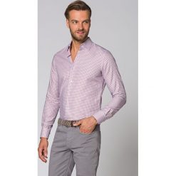 Koszula Mixkolor w Kratę Brenda. Pomarańczowe koszule męskie LANCERTO, na lato, m, w kratkę, z bawełny, eleganckie, bez kołnierzyka, bez rękawów. Za 299,90 zł.