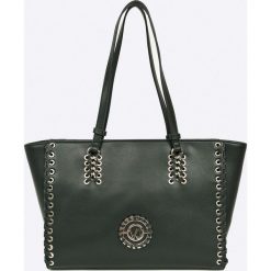 Versace Jeans - Torebka. Brązowe torebki klasyczne damskie marki Versace Jeans, bez wzorów, z poliesteru, casualowe, na ramię, duże, bez dodatków. W wyprzedaży za 599,90 zł.