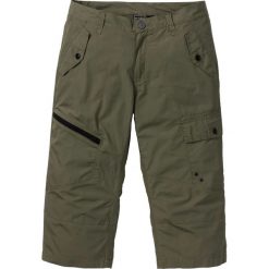 Spodnie 3/4 Loose Fit bonprix ciemnooliwkowy. Spodnie męskie bonprix. Za 109,99 zł.