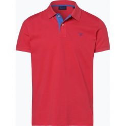 Gant - Męska koszulka polo, czerwony. Czerwone koszulki męskie GANT, xl, z haftami, z bawełny, klasyczne, bez rękawów. Za 349,95 zł.