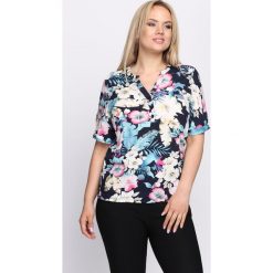 Granatowa Bluzka Stubborn. Niebieskie bluzki damskie marki Born2be, l. Za 39,99 zł.