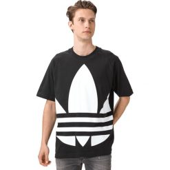Adidas Originals Big Trefoil Koszulka Czarny. Czarne podkoszulki męskie adidas Originals, s, z nadrukiem, z bawełny, z krótkim rękawem. Za 154,95 zł.
