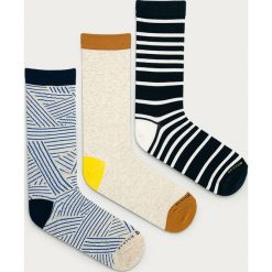 Scotch & Soda - Skarpetki (3-pack). Białe skarpetki męskie Scotch & Soda, bez wzorów, z elastanu. Za 129,90 zł.