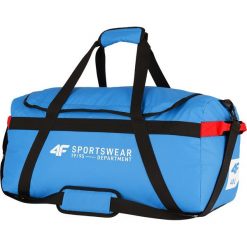 Torba sportowa TPU107 - kobalt. Pomarańczowe torebki damskie sportowe w paski, z materiału, sportowe, na ramię, bez dodatków. W wyprzedaży za 79,99 zł.
