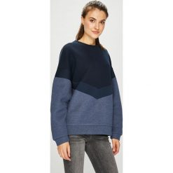Review - Bluza. Niebieskie bluzy damskie Review, s, z nadrukiem, z bawełny, bez rękawów, bez kaptura. W wyprzedaży za 69,90 zł.