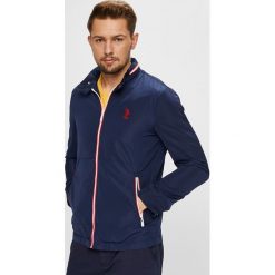U.S. Polo - Kurtka. Niebieskie kurtki męskie przejściowe marki U.S. Polo, m, z poliesteru, z kapturem. W wyprzedaży za 449,90 zł.