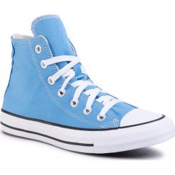 Trampki CONVERSE - Ctas Hi 166706C Coast. Niebieskie półbuty damskie Converse, bez wzorów, z gumy, bez zapięcia. W wyprzedaży za 219,00 zł.