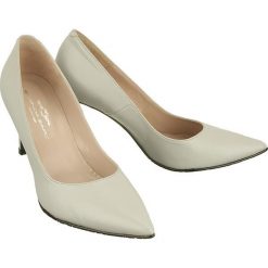 BRENDA ZARO FS1012A gris, czółenka damskie na szpilce. Czółenka damskie Brenda Zaro, bez wzorów, ze skóry, bez obcasa, na obcasie. Za 389,99 zł.