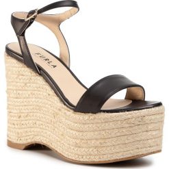 Espadryle FURLA - Easy 101051 S YC90 YJ3 Nero/Natural. Czarne espadryle damskie Furla, bez wzorów, ze skóry ekologicznej, bez obcasa, na obcasie. W wyprzedaży za 479,00 zł.