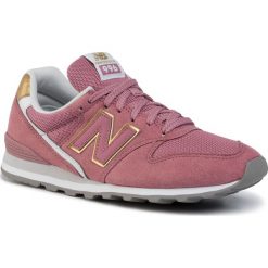 Sneakersy NEW BALANCE - WL996CP Różowy. Różowe półbuty damskie New Balance, bez wzorów, ze skóry, bez obcasa, bez zapięcia. W wyprzedaży za 219,00 zł.