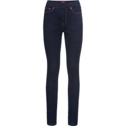 Jegginsy "power-stretch" bonprix ciemnoniebieski. Niebieskie legginsy bonprix, z jeansu. Za 99,99 zł.