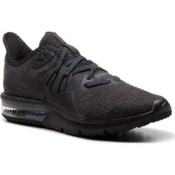 Buty NIKE - Air Max Sequent 3 908993 010 Black/Anthracite. Czarne buty sportowe damskie Nike, bez wzorów, z tworzywa sztucznego, sportowe, do biegania, nike air max. W wyprzedaży za 339,00 zł.