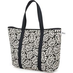 Torba plażowa w kolorze czarno-białym - (S)52 x (W)35 x (G)14 cm. Białe torby damskie plażowe Pijama, z materiału. W wyprzedaży za 179,95 zł.