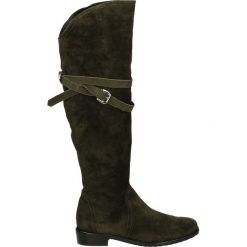 Kozaki - 2113404 OLIVA. Czarne kowbojki damskie Venezia, ze skóry. Za 319,00 zł.