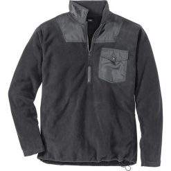 Bluza z polaru z zamkiem Regular Fit bonprix ciemnoszary. Bluzy męskie bonprix. Za 54,99 zł.