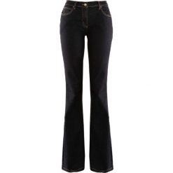 Dżinsy ze stretchem BOOTCUT, bestsellery bonprix czarny. Czarne jeansy damskie bonprix. Za 84,99 zł.