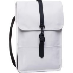 Plecak RAINS - Backpack Mini 1280 Off White. Białe torby męskie skórzane Rains, bez wzorów, ze skóry ekologicznej, sportowe. Za 339,00 zł.