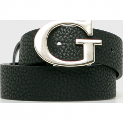 Guess Jeans - Pasek. Czarne paski damskie Guess Jeans, z aplikacjami, z jeansu. Za 189,90 zł.