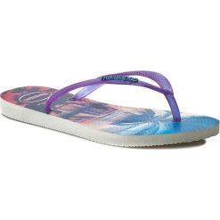 Japonki HAVAIANAS - Slim Paisage Cf 41326142650 White/Purple. Fioletowe japonki damskie marki Havaianas, z tworzywa sztucznego. Za 109,00 zł.