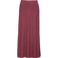 Spódnica shirtowa bonprix czerwony klonowy. Czerwone spódniczki damskie bonprix, na lato, w paski, z dzianiny, długie, maxi. Za 49,99 zł.