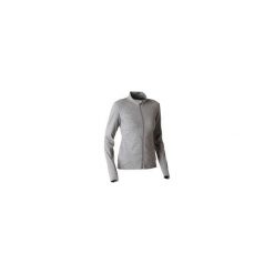 Bluza na zamek Gym & Pilates 100 damska. Szare bluzy damskie NYAMBA, xs, bez wzorów, z elastanu, bez rękawów, bez kaptura. Za 59,99 zł.