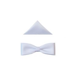 Biała mucha męska slim - kostka B25. Białe muszki męskie Modini Moda Męska, na co dzień, bez wzorów, z tkaniny, eleganckie. Za 45,00 zł.