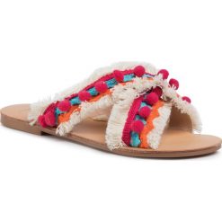 Klapki TWINSET - Ciabattina 201LMPZUU Multicolor 05199. Klapki damskie Twinset, bez wzorów, ze skóry ekologicznej, bez obcasa, na obcasie. Za 529,00 zł.