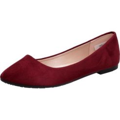 Bordowe baleriny damskie SABATINA ZH18-3. Czerwone baleriny damskie Sabatina, bez wzorów, klasyczne, na wysokim obcasie, na obcasie. W wyprzedaży za 59,00 zł.