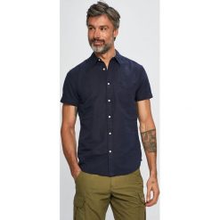 Wrangler - Koszula. Niebieskie koszule męskie Wrangler, s, bez wzorów, z bawełny, klasyczne, z klasycznym kołnierzykiem, z krótkim rękawem. Za 189,90 zł.