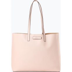 DKNY - Damska dwustronna torba shopper, beżowy. Brązowe torby damskie na zakupy DKNY, z nadrukiem, z nadrukiem, bez dodatków. Za 599,95 zł.