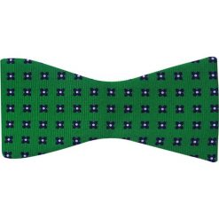 Zielona mucha wiązana w granatowe kwiaty W90. Zielone muszki męskie Modini Moda Męska, na co dzień, w kwiaty, z tkaniny, eleganckie. Za 67,50 zł.