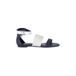 Rzymianki damskie: Sandały Armani jeans GIORGIO ARMANI SANDALO BLUE