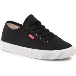 Tenisówki LEVI'S - 225849-1733-59 Regular Black. Czarne półbuty damskie na co dzień, bez wzorów, z gumy, bez obcasa, na płaskiej podeszwie, bez zapięcia. Za 159,00 zł.