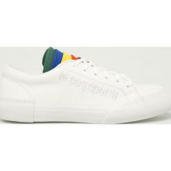 Le Coq Sportif - Tenisówki. Białe trampki i tenisówki damskie marki le coq sportif, bez wzorów, ze skóry, na sznurówki. Za 349,90 zł.