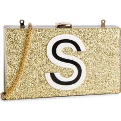 Torebka SILVIAN HEACH - Pochette Super Silvian Two RCP19035BO Gold/Black/White W2181. Żółte torebki klasyczne damskie Silvian Heach, bez wzorów, z tworzywa sztucznego, eleganckie, bez dodatków. W wyprzedaży za 279,00 zł.