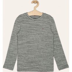 Tommy Hilfiger - Sweter dziecięcy 128-176 cm. Szare swetry chłopięce TOMMY HILFIGER, bez wzorów, z elastanu, z okrągłym kołnierzem. W wyprzedaży za 129,90 zł.