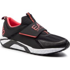 Sneakersy EA7 EMPORIO ARMANI - X8X035 XK062 A043 Black/Red. Czarne sneakersy męskie EA7 Emporio Armani, bez zapięcia. W wyprzedaży za 509,00 zł.