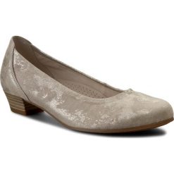 Półbuty GABOR - 46.220.91 Caruso Metallic/Visone. Brązowe półbuty damskie skórzane marki Gabor, na obcasie. W wyprzedaży za 269,00 zł.