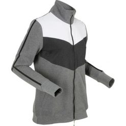 Bluzka w paski zebry bonprix czarno-khaki paski zebry. Czarne koszulki damskie bonprix, w paski, ze stójką, bez rękawów. Za 54,99 zł.