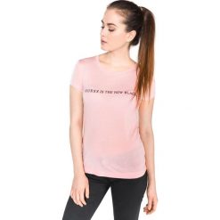 Guess Koszulka Beżowy. Brązowe koszulki damskie Guess, xs, z nadrukiem, z wiskozy, bez kołnierzyka. Za 163,95 zł.