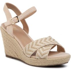Espadryle JENNY FAIRY - LS3644-41 Beige. Brązowe espadryle damskie Jenny Fairy, bez wzorów, ze skóry ekologicznej, bez obcasa, na obcasie. Za 99,99 zł.