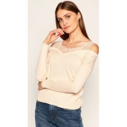 Sweter Guess Oriella W0YR76 Z2G40. Czarne swetry damskie Guess, m, z aplikacjami, klasyczne, bez rękawów, bez kaptura. Za 419,00 zł.